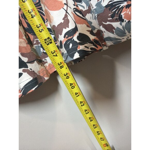 Pact Blue Striped Floral Fit & Flare Strappy Mini Dress Organic Cotton Size XL - Picture 8 of 8